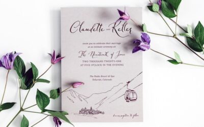 Telluride Wedding Invitations and Save the Dates